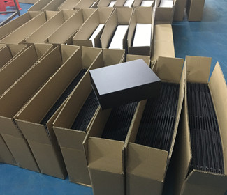 Cajas de papel plegables de 3 contenedores enviadas desde la fábrica de MLP